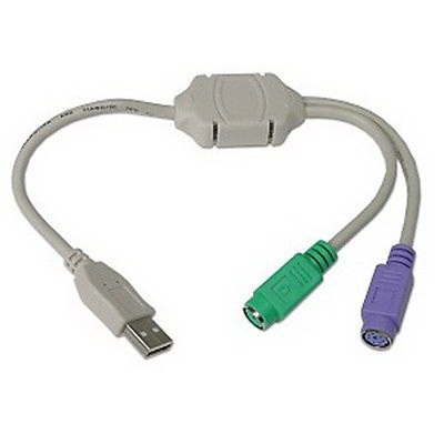 Кабель-адаптер USB A(M) <->2xPS/2 Gembird (блистер) [UAPS12]