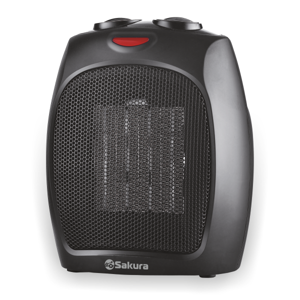 Тепловентилятор Sakura SA-0554 черный [1500Вт, керамический, термостат]
