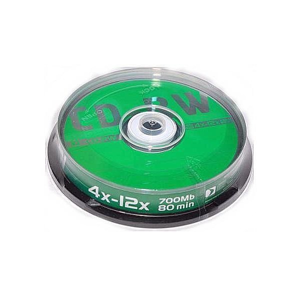 Диск CD-RW Data Standard [700mb, 4-12x, cake box 10 шт]