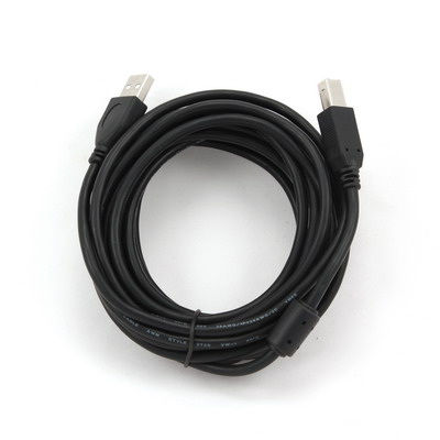Кабель соединительный USB 2.0 А(M)-B(M) Cablexpert/Bion [4.5 м., черный, экранированный, 2фер.фильтра]