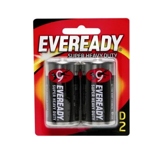 Батарейка Eveready Super Heavy Duty R20 FSB2 [1.5В, D, солевая]