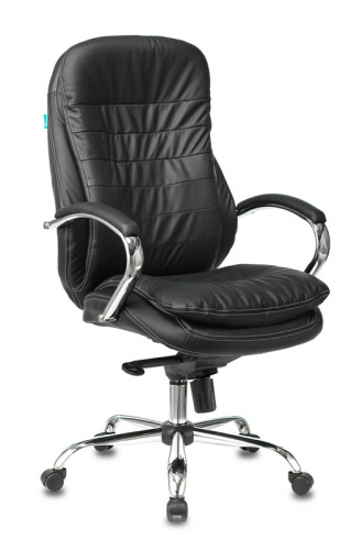 T 9950/BLACK черный кожа крестовина хром Бюрократ
