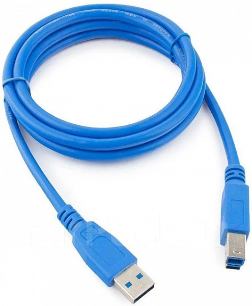 Кабель соединительный USB 3.0 А(M)-B(M) Defender [1.8 м., синий, блистер, профессиональный, позолоченные контакты]