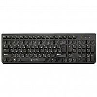 Клавиатура беспроводная Oklick 880S черная [мембранная, Slim, USB-адаптер]