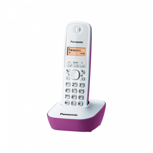 Радиотелефон Panasonic KX-TG1611RUF белый/сиреневый