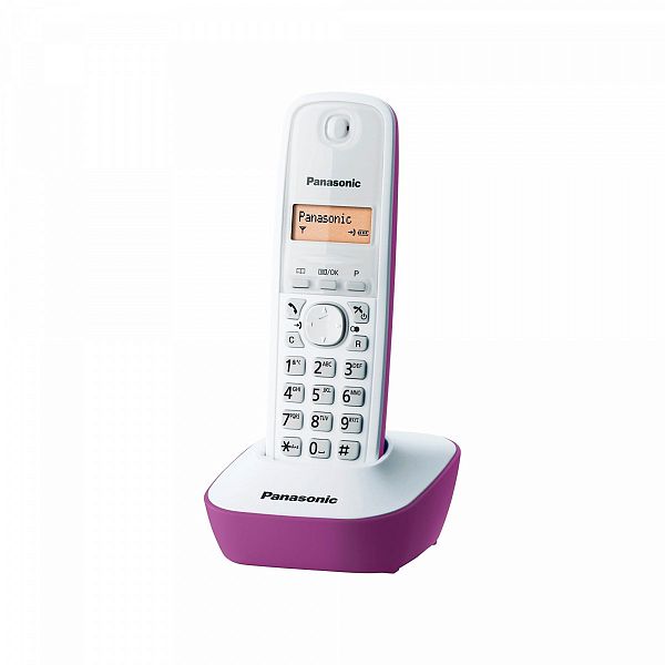 Радиотелефон Panasonic KX-TG1611RUF белый/сиреневый
