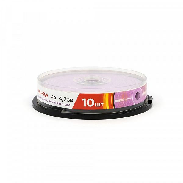 Диск DVD+RW Data Standard [4.7Гб, 4x, cake box 10 шт]