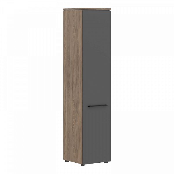 MHC 42.1 Шкаф колонка с глухой дверью Антрацит/Кария Пальмира 429*423*1956