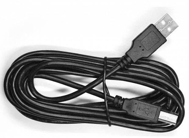 Кабель соединительный USB 2.0 А(M)-B(M) Mirex [3.0 м., черный, пакет]