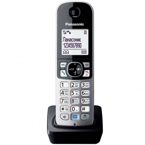 Дополнительная трубка Panasonic KX-TGA681RUB серая/черный