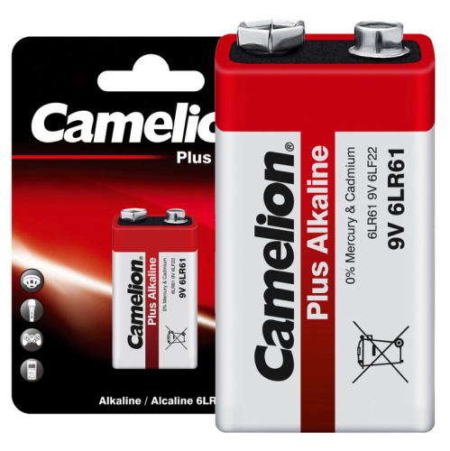 Батарейка Camelion 6LR61 BL Plus Alkaline [крона, алкалиновая]