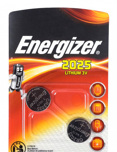 Батарейка Energizer CR2025 FSB2 [литиевая, напряжение 3В]