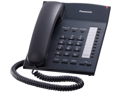 Телефон проводной Panasonic KX-TS2382RUB черный
