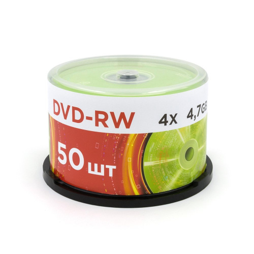 Диск DVD-RW 4.7Gb Mirex 4х Cake box