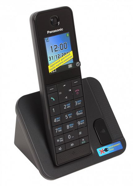 Радиотелефон Panasonic KX-TGH210RUB черный