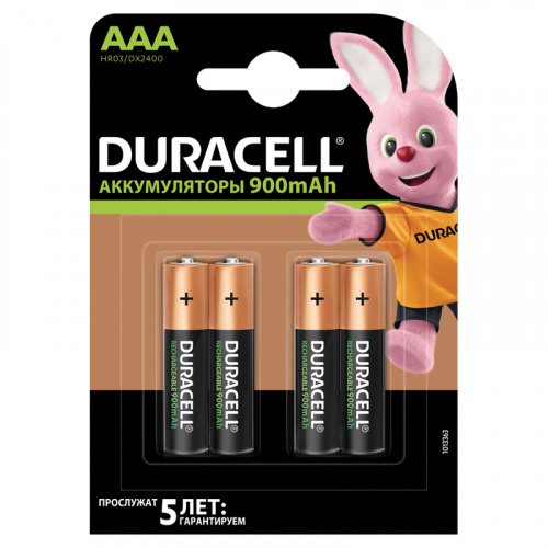 Аккумулятор Duracell HR03 900мА*ч