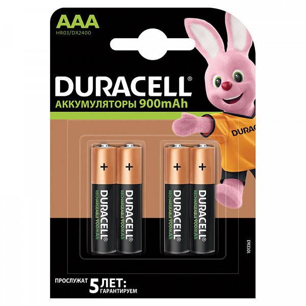 Аккумулятор Duracell HR03 900мА*ч
