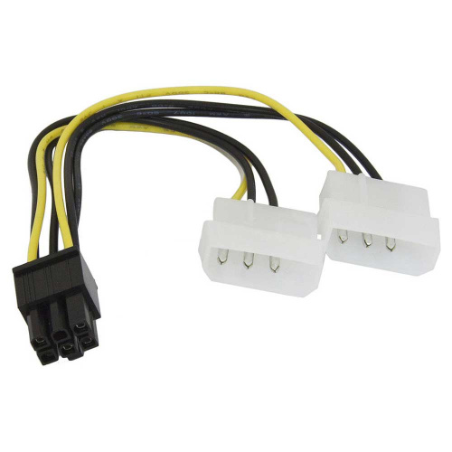 Кабель питания Gembird 2хMolex(2x4pin) ->PCI-E 6pin