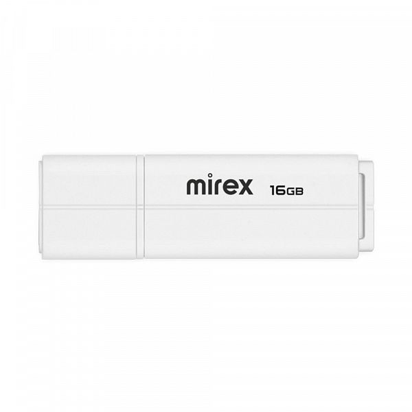 USB Flash 16Гб. Mirex LINE BLACK  [USB 2.0, цвет: белый, корпус: пластик]