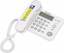 Телефон проводной Panasonic KX-TS2356RUW белый