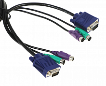 Набор кабелей D-Link DKVM-CB/1.2M/B1A [1,8 м., 2xPS/2, SVGA 15M-15M]