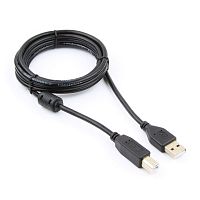 Кабель соединительный USB 2.0 А(M)-B(M) Cablexpert/Bion [1.8 м., черный, экранированный, 2фер.фильтра]