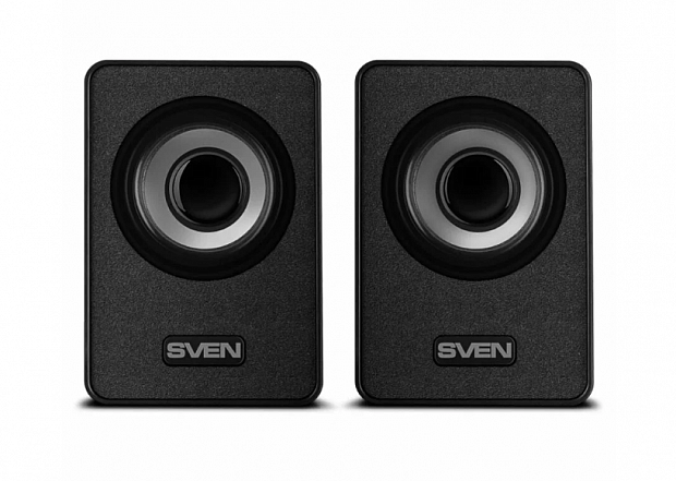 Колонки SVEN 135 черные [2.0, 6 Вт, проводной ПДУ, питание-USB порт]