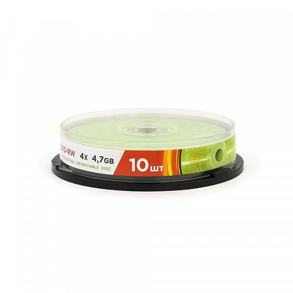 Диск DVD-RW 4.7Gb Mirex 4х Cake box